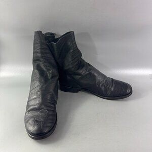 The Last Conspiracy Leather Ankle Combat Boots, Size 40